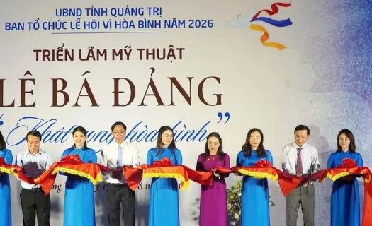 Quảng Trị: Khai mạc triển lãm mỹ thuật “Lê Bá Đảng-Khát vọng hòa bình”