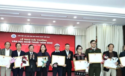 Vinh danh 85 tác phẩm đoạt Giải thưởng Văn học nghệ thuật năm 2025