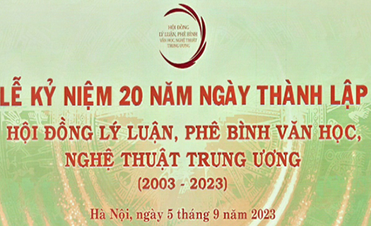 MỘT SỐ HÌNH ẢNH VỀ LỄ KỶ NIỆM 20 NĂM THÀNH LẬP HỘI ĐỒNG LÝ LUẬN, PHÊ BÌNH VĂN HỌC, NGHỆ THUẬT TRUNG ƯƠNG