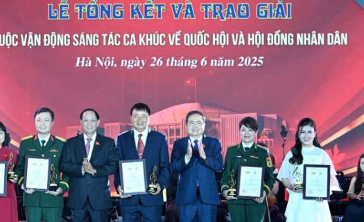 Trao giải Cuộc vận động sáng tác ca khúc về Quốc hội và Hội đồng nhân dân cho 33 tác phẩm âm nhạc xuất sắc
